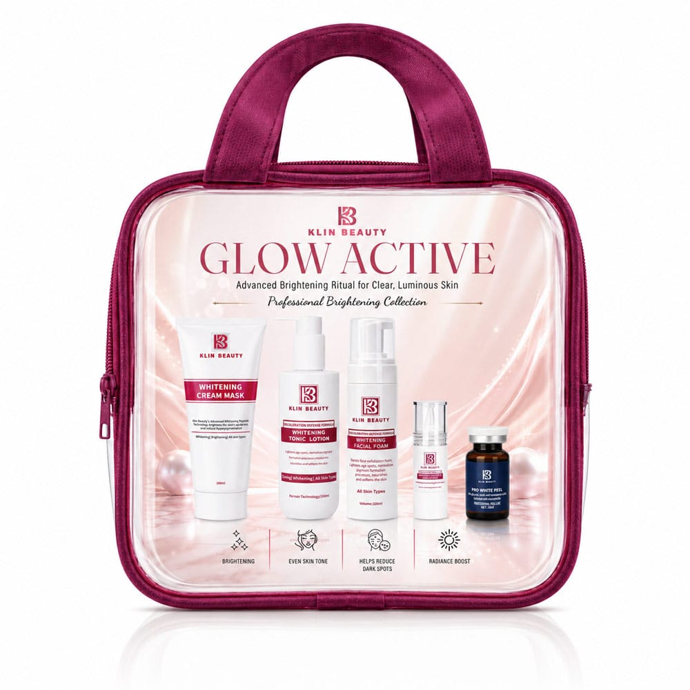 پک تخصصی روشن‌کننده و ضد لک GLOW ACTIVE کلین بیوتی